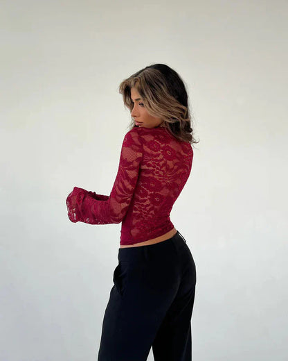 LARA | LONGSLEEVE LACE TOP